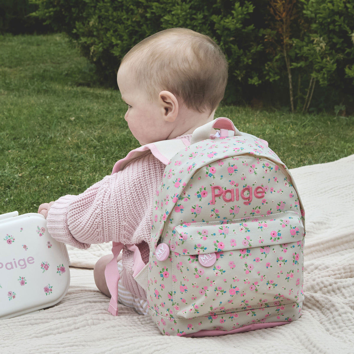 Personalised Ditsy Print Classic Mini Backpack