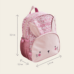Personalised Pink Bunny Medium Backpack