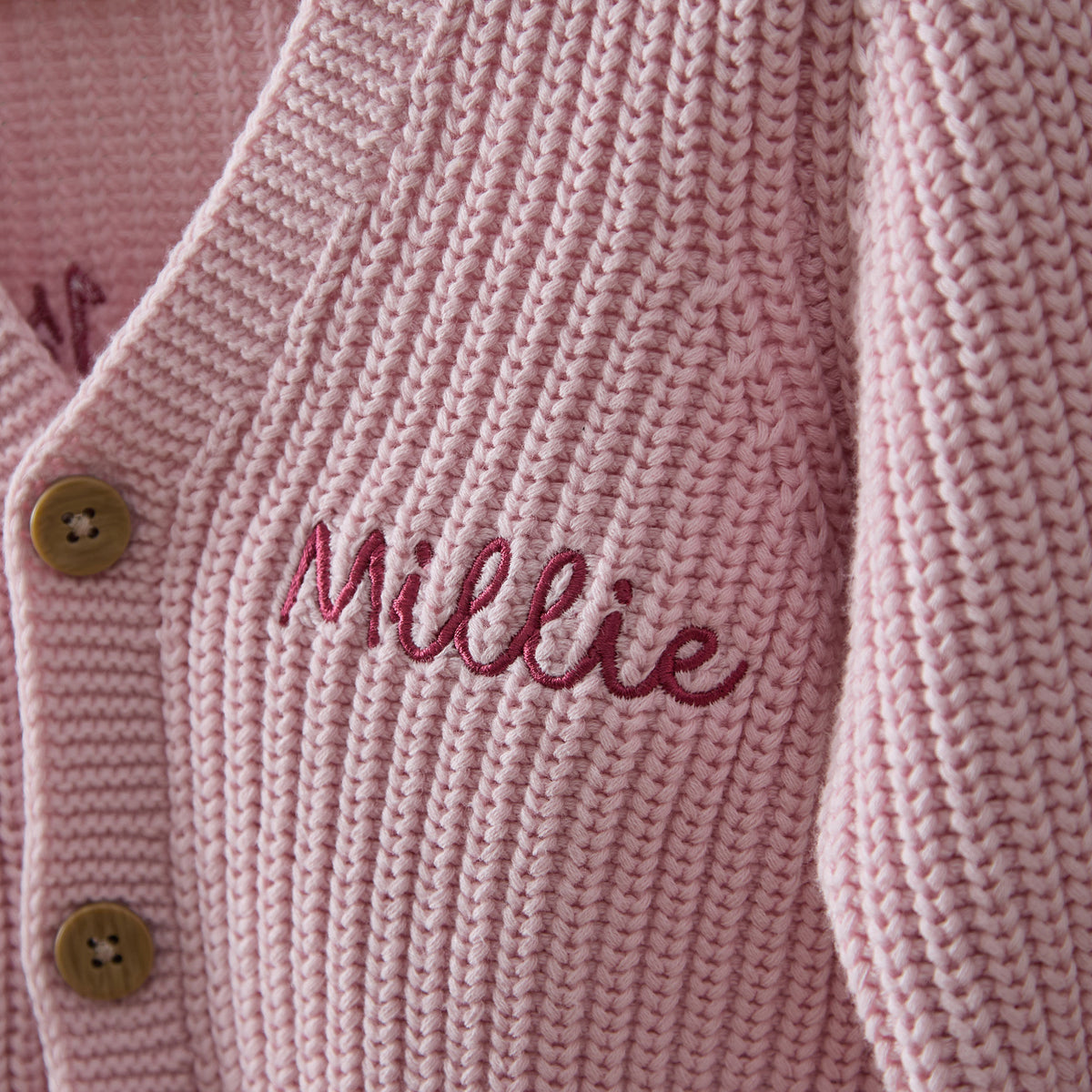 Personalised My 1st Christmas Pink Bow Cardigan