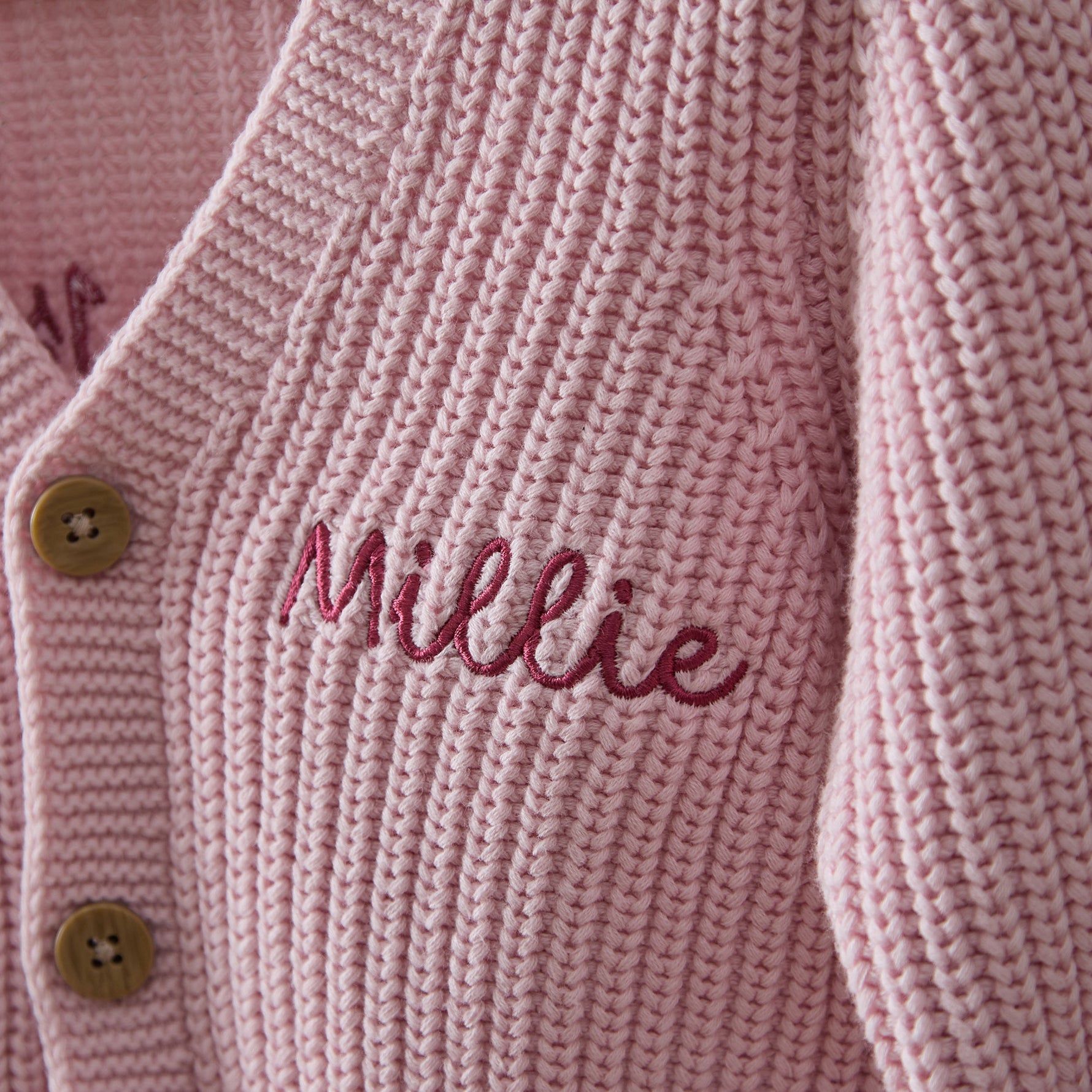 Personalised My 1st Christmas Pink Bow Cardigan
