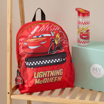 Personalised William Lamb Lightening McQueen Water Bottle and Backpack Gift Set