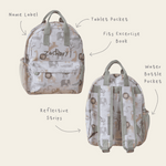 Personalised Neutral Safari Medium Backpack