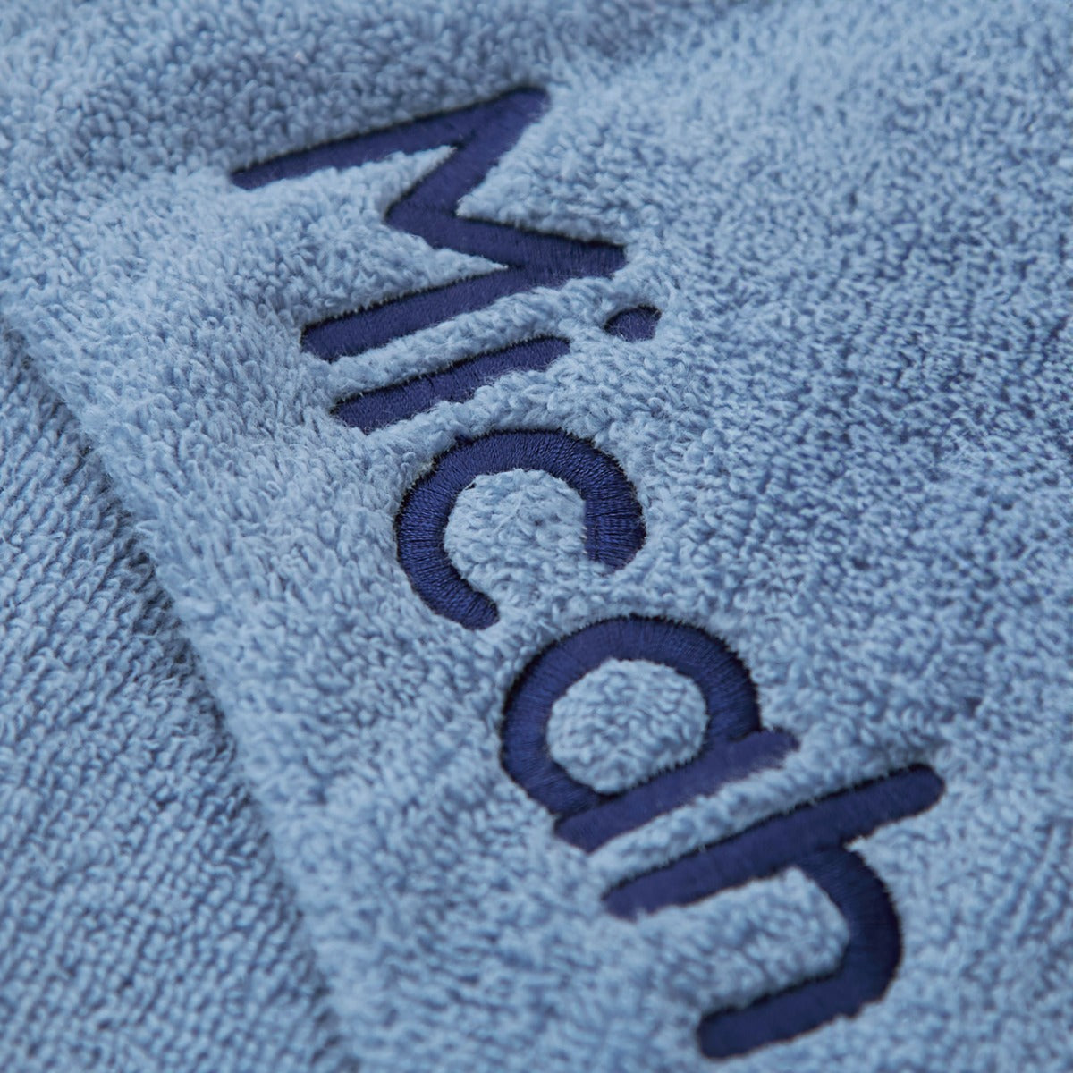 Personalized Wave Blue Small Hooded Towel
