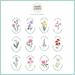 Personalised Birth Flower Mug & Tote Bag Gift Set