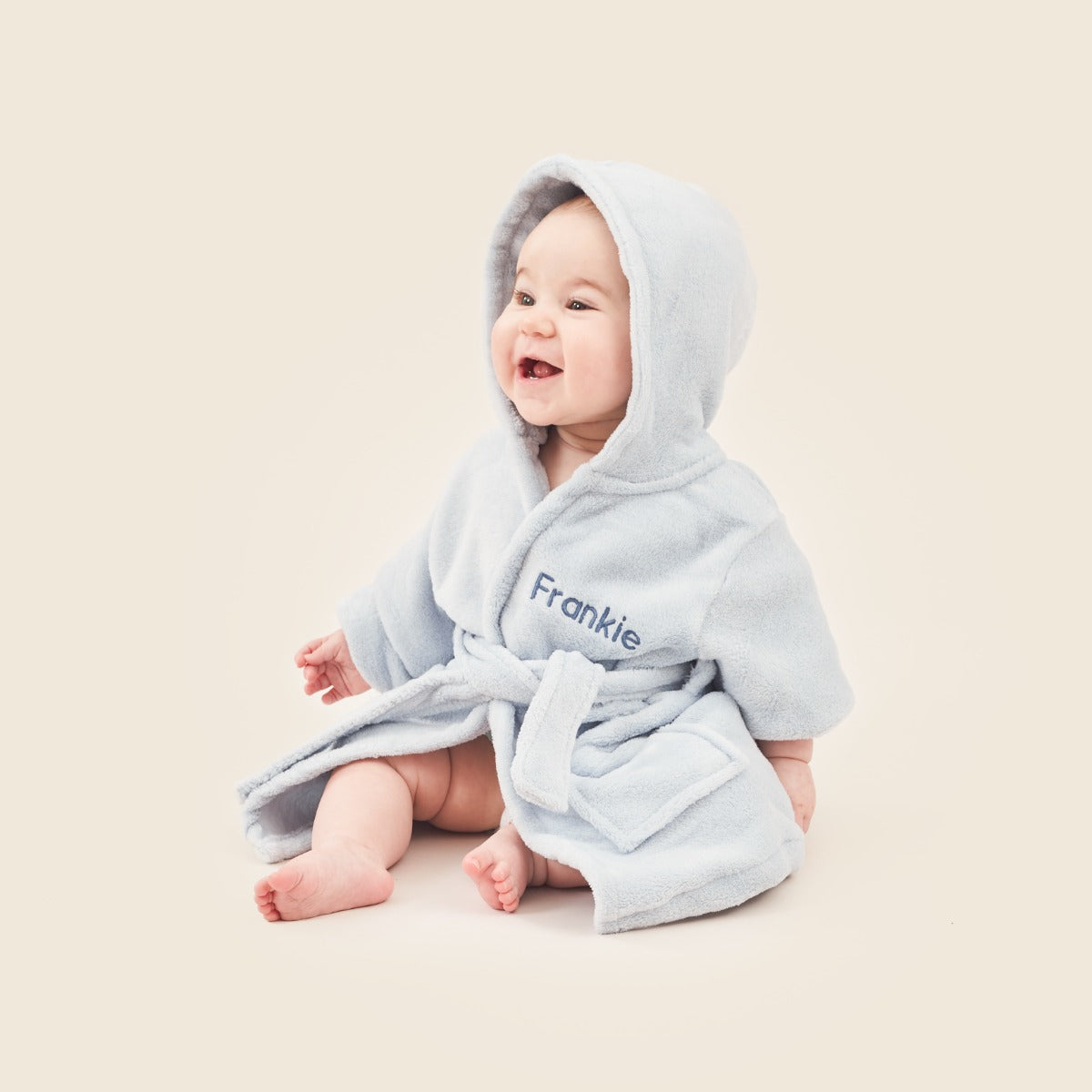 Personalised Hooded Fleece Dressing Gown