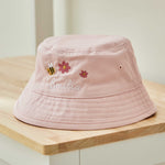 Personalised Bumblebee Pink Bucket Hat