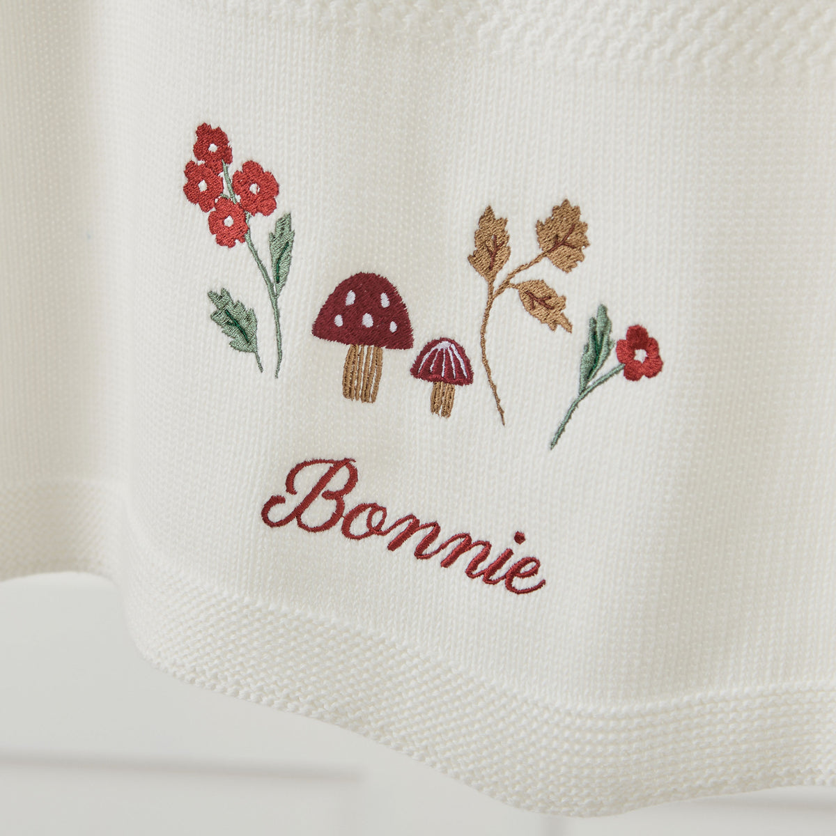Personalised Autumn Ivory Shawl