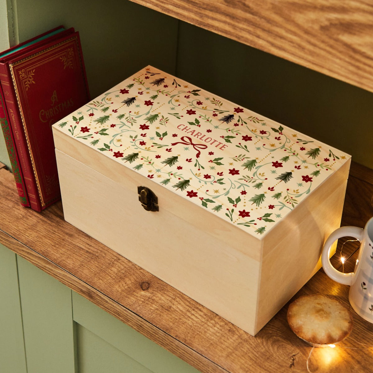 Personalised Folklore Design Christmas Keepsake Box