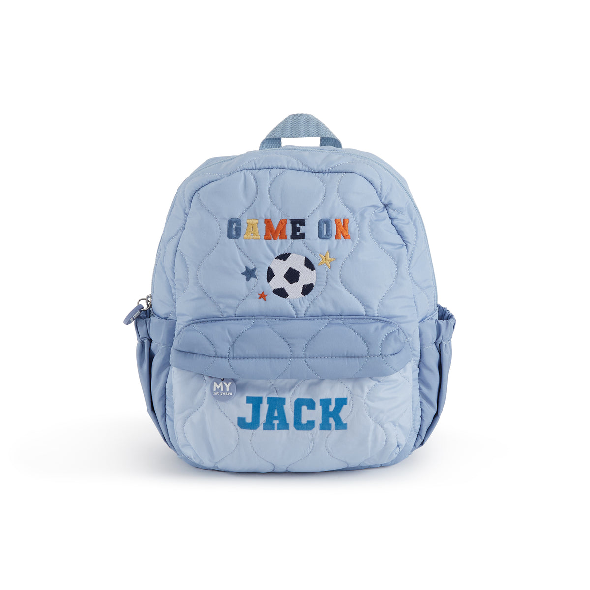 My Kids Personalised Game On Quilted Medium Backpack