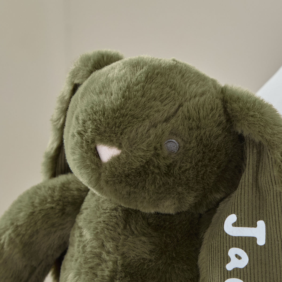 Personalised Spruce Green Bunny Soft Toy - Embroidered