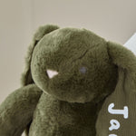 Personalised Spruce Green Bunny Soft Toy - Embroidered