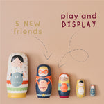 Personalised Just Bee Kids Wooden Nesting Dolls FSC®