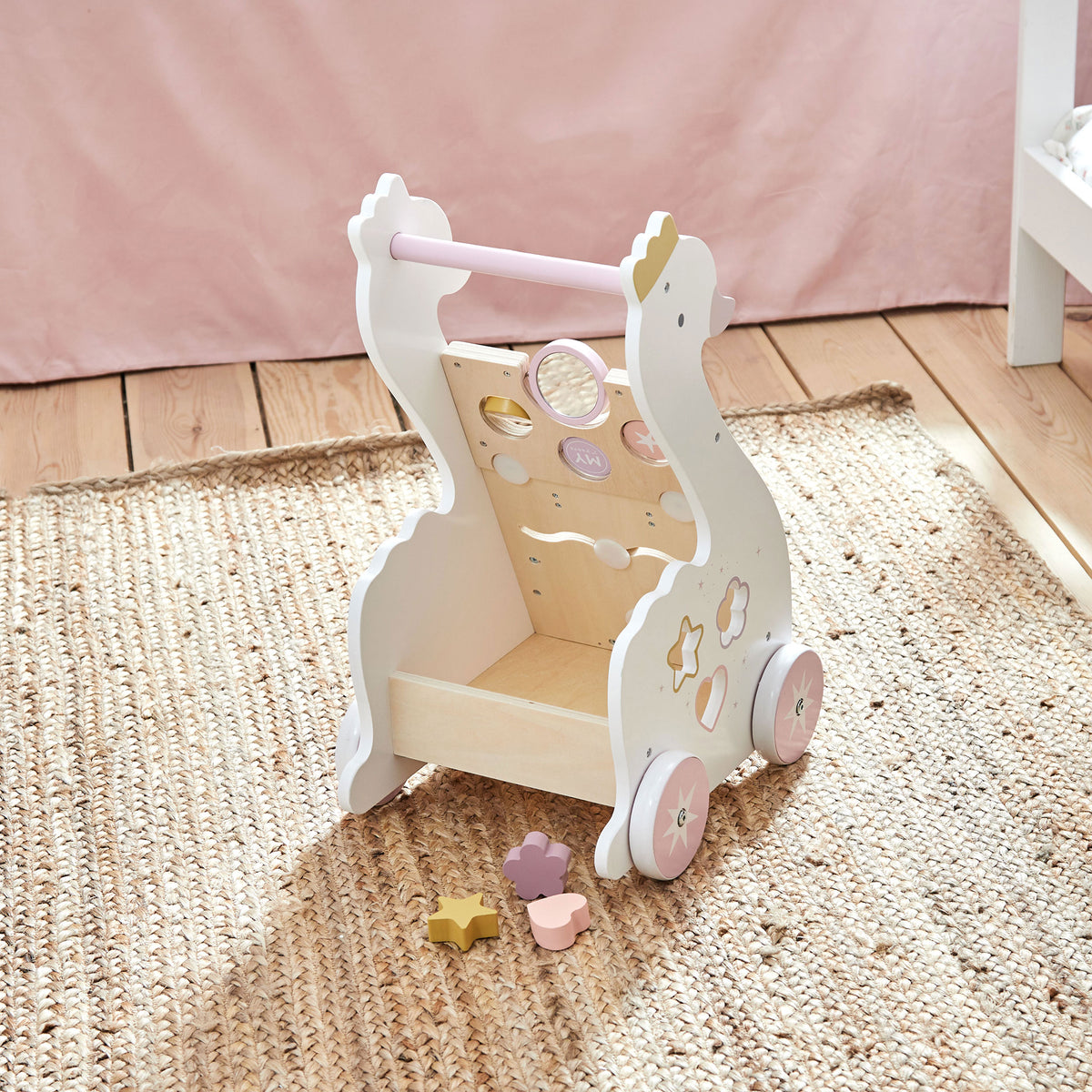 Personalised Wooden Swan Activity Walker FSC®