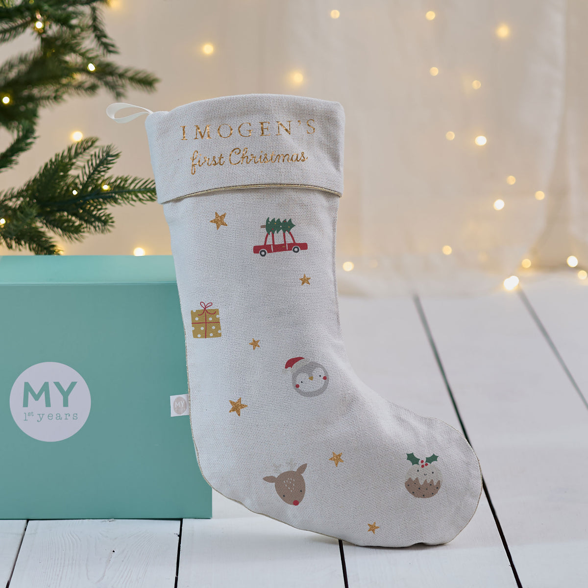 Personalised My 1st Christmas Small Gift Stocking