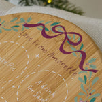 Personalised Pink Christmas Santa Platter