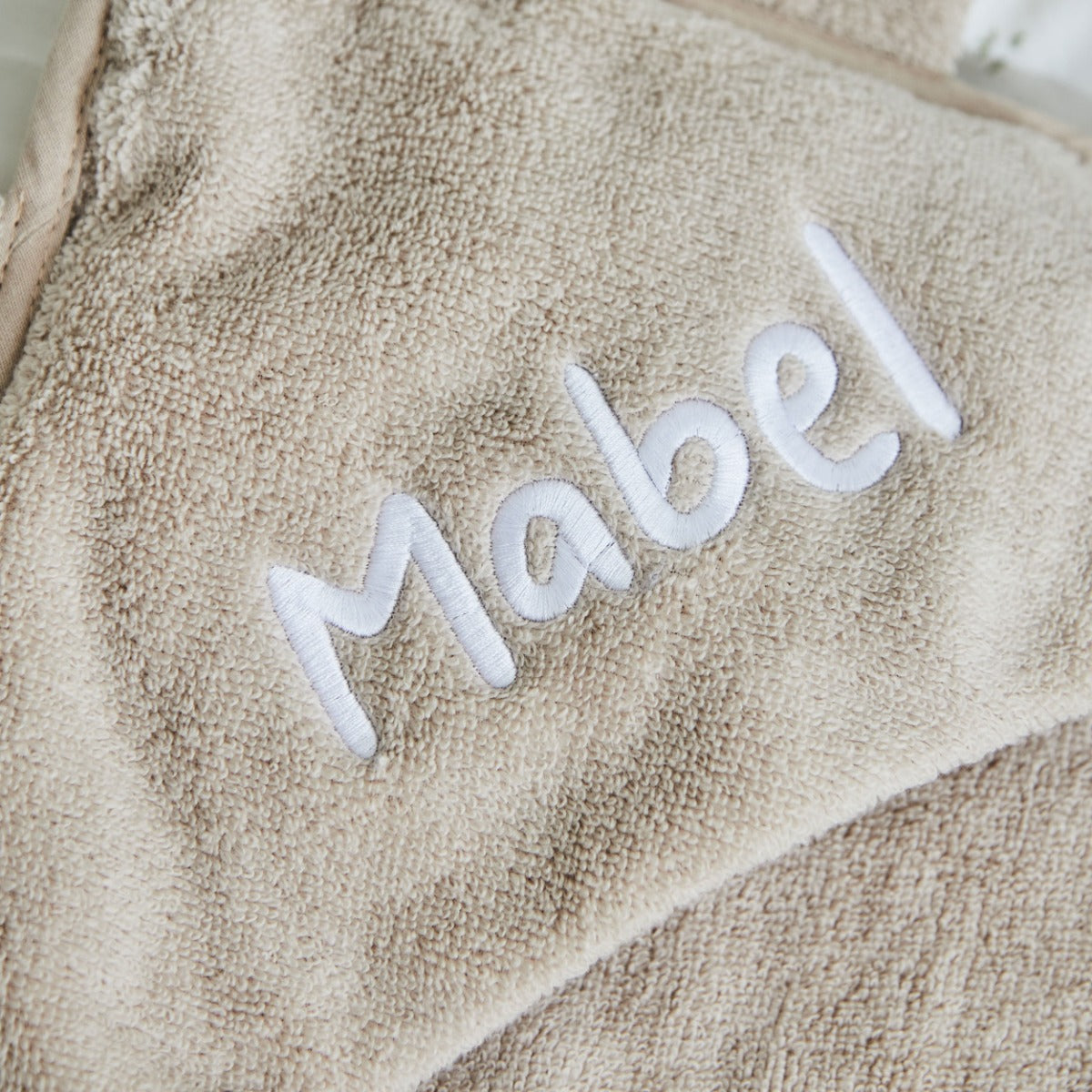 Personalized Oatmeal Small Hooded Towel