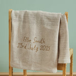 Personalized Oatmeal Cellular Blanket