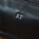 Personalised Men's Embroidered Black Wash Bag by Made Yours