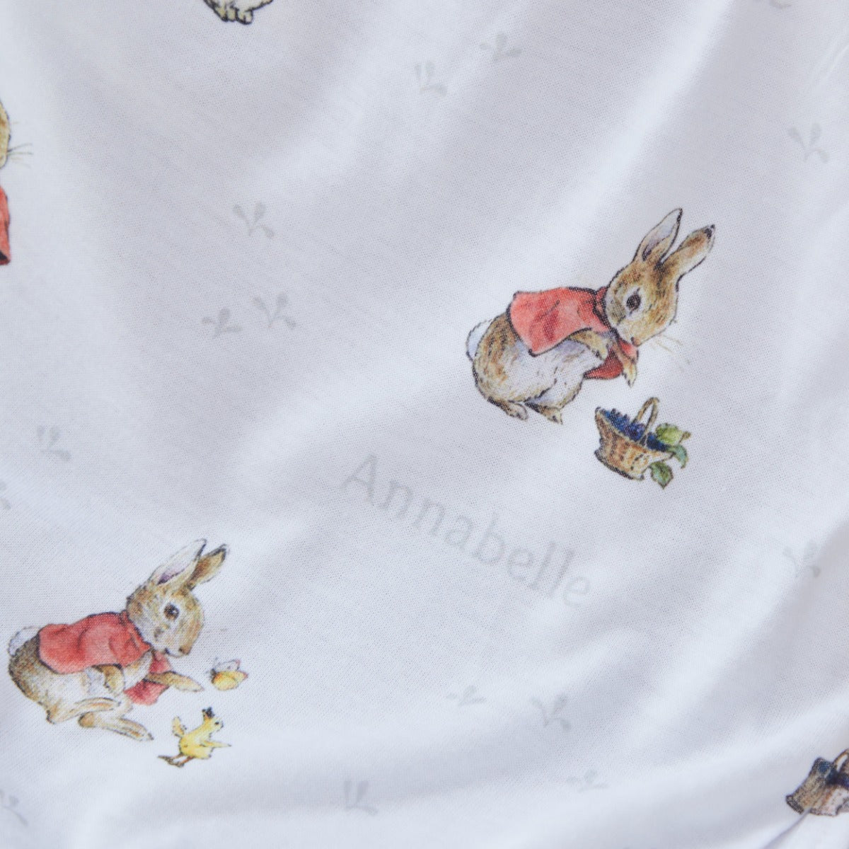 Personalized Flopsy™ Bunny Jersey Blanket