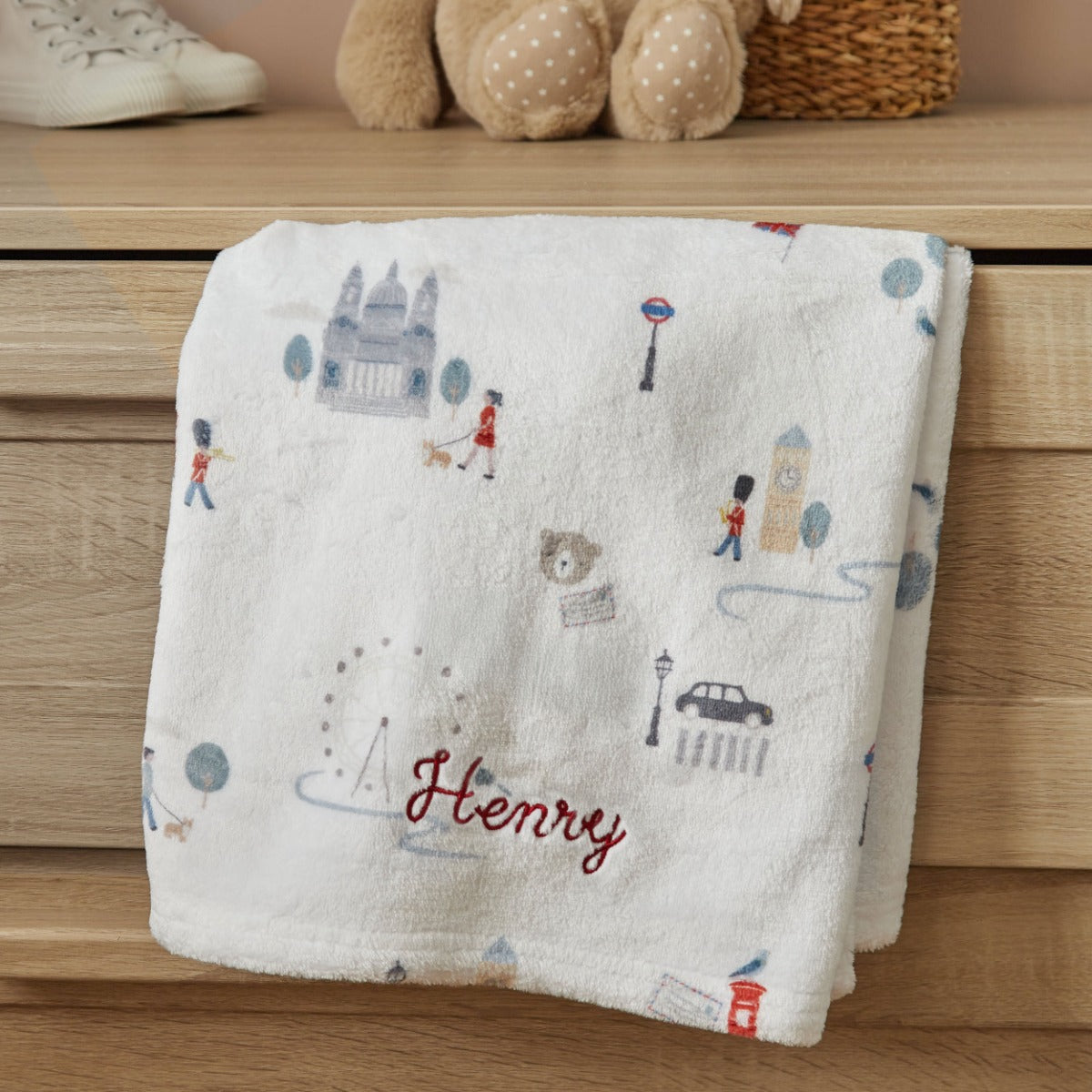Personalized London Fleece Blanket