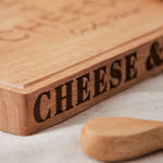 Personalised King or Queen of Cheese Wooden Cheese Board by Made Yours