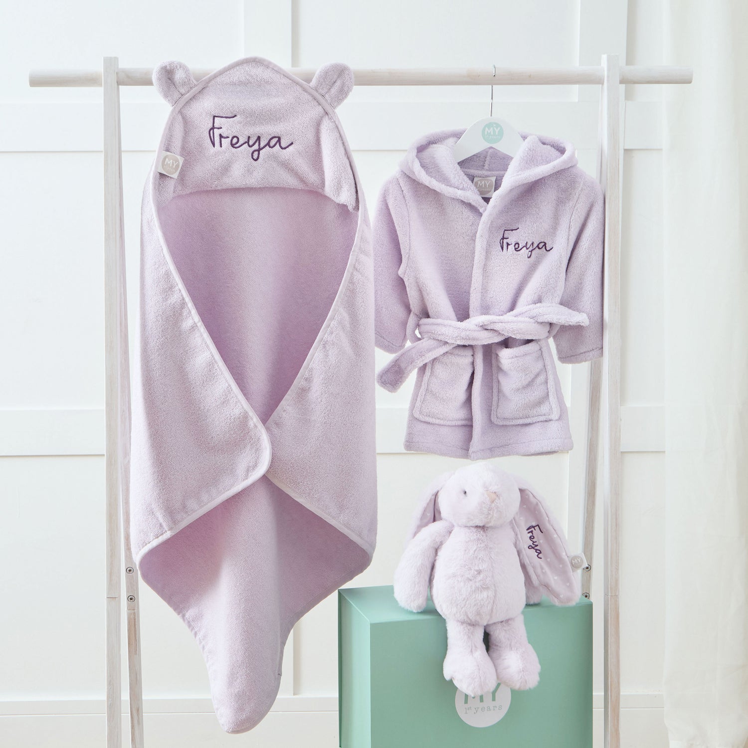 Personalised Lush Lavender Splash, Snuggle & Cuddle Gift Set 
