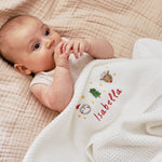 Personalized Christmas Ivory Shawl