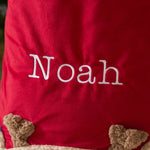 Personalised Reindeer Christmas Sack