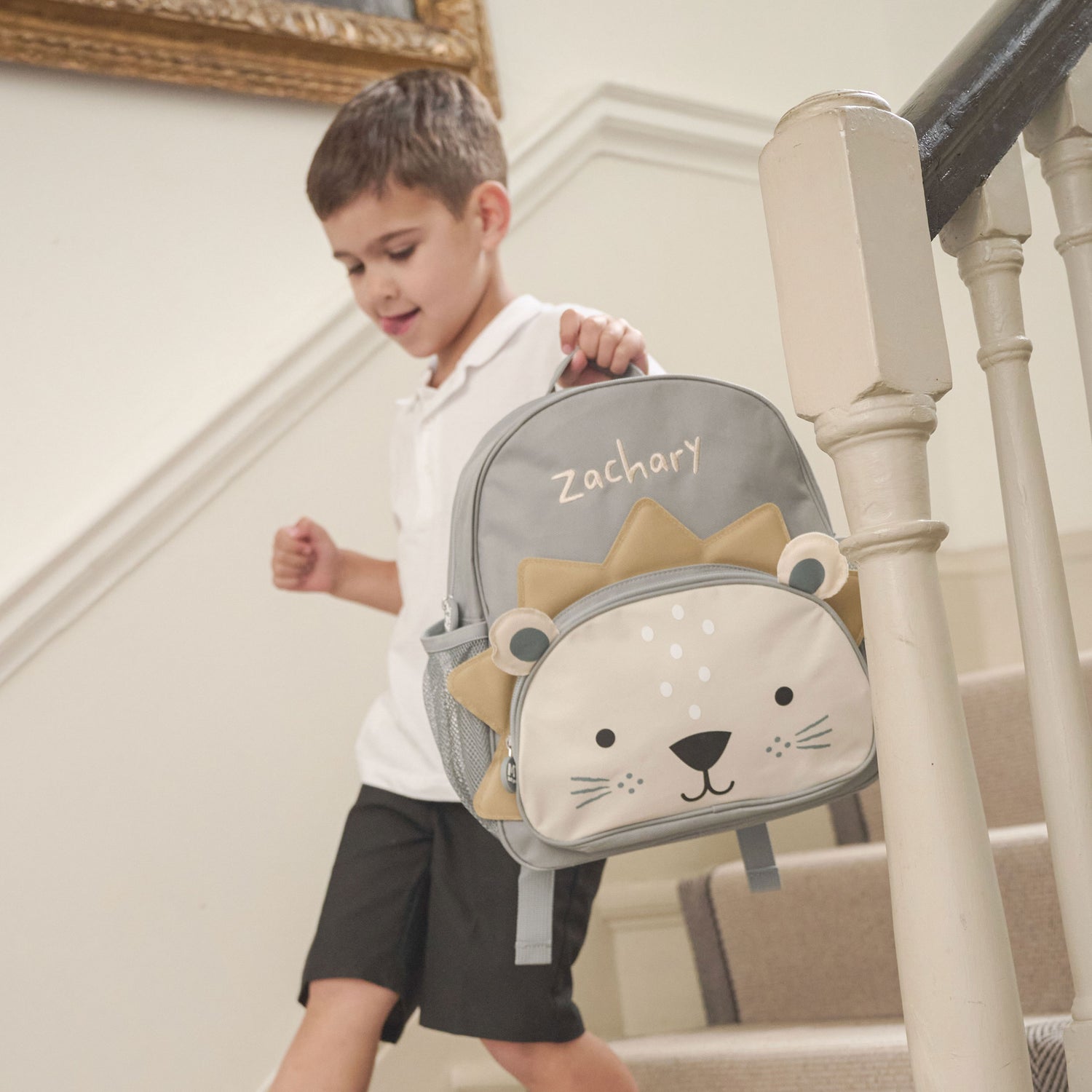 Personalised Lion Medium Backpack