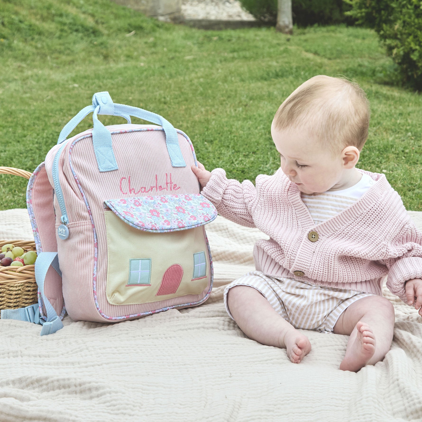 Personalised Cottage Medium Backpack