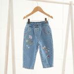 Personalised Autumn Floral Denim Jeans