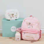 Personalised Flower Fairies™ Embroidered Pink Quilted Medium Backpack