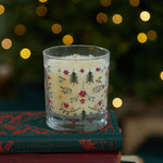 Personalised Traditional Christmas Glass Candle