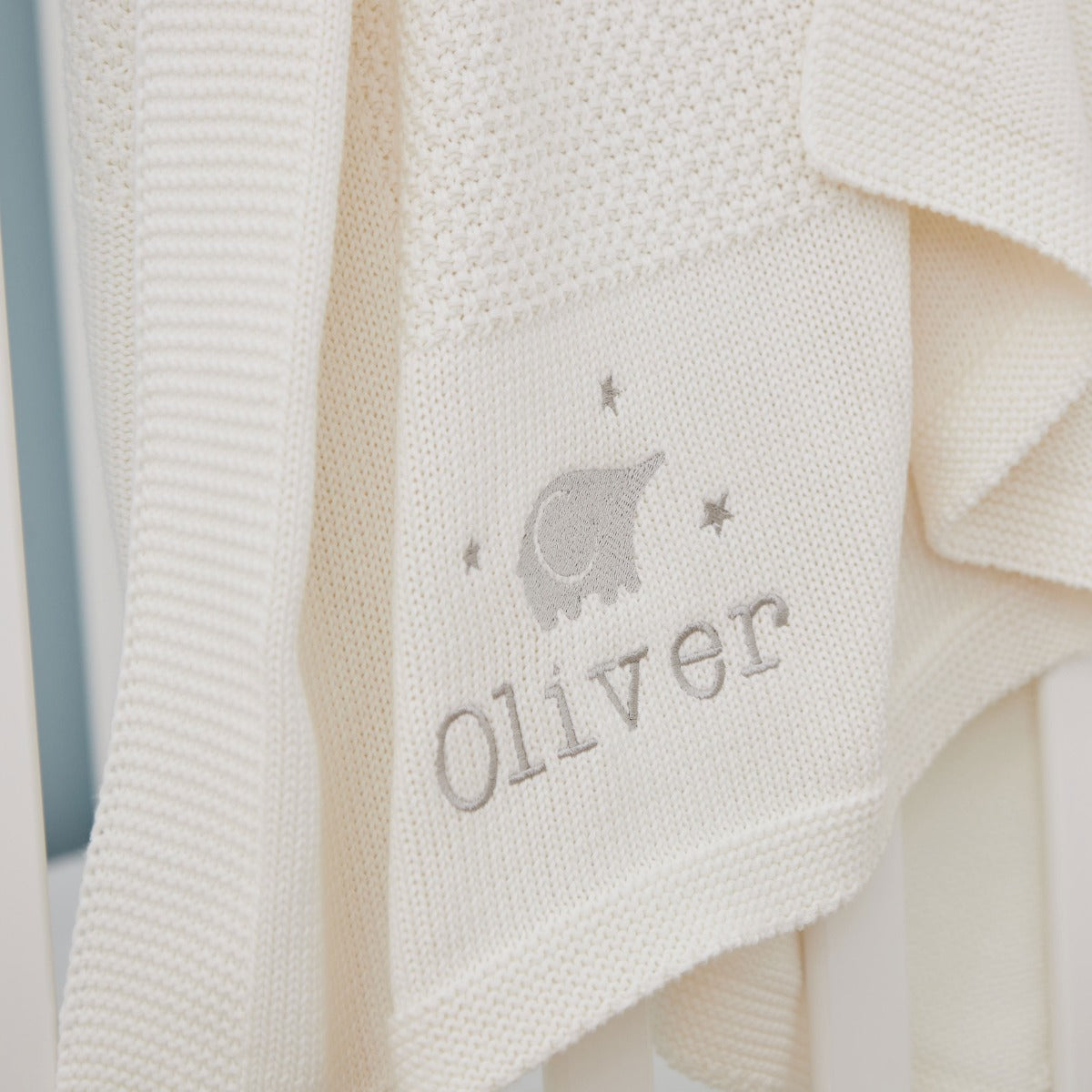 Personalized Ivory Elephant Shawl