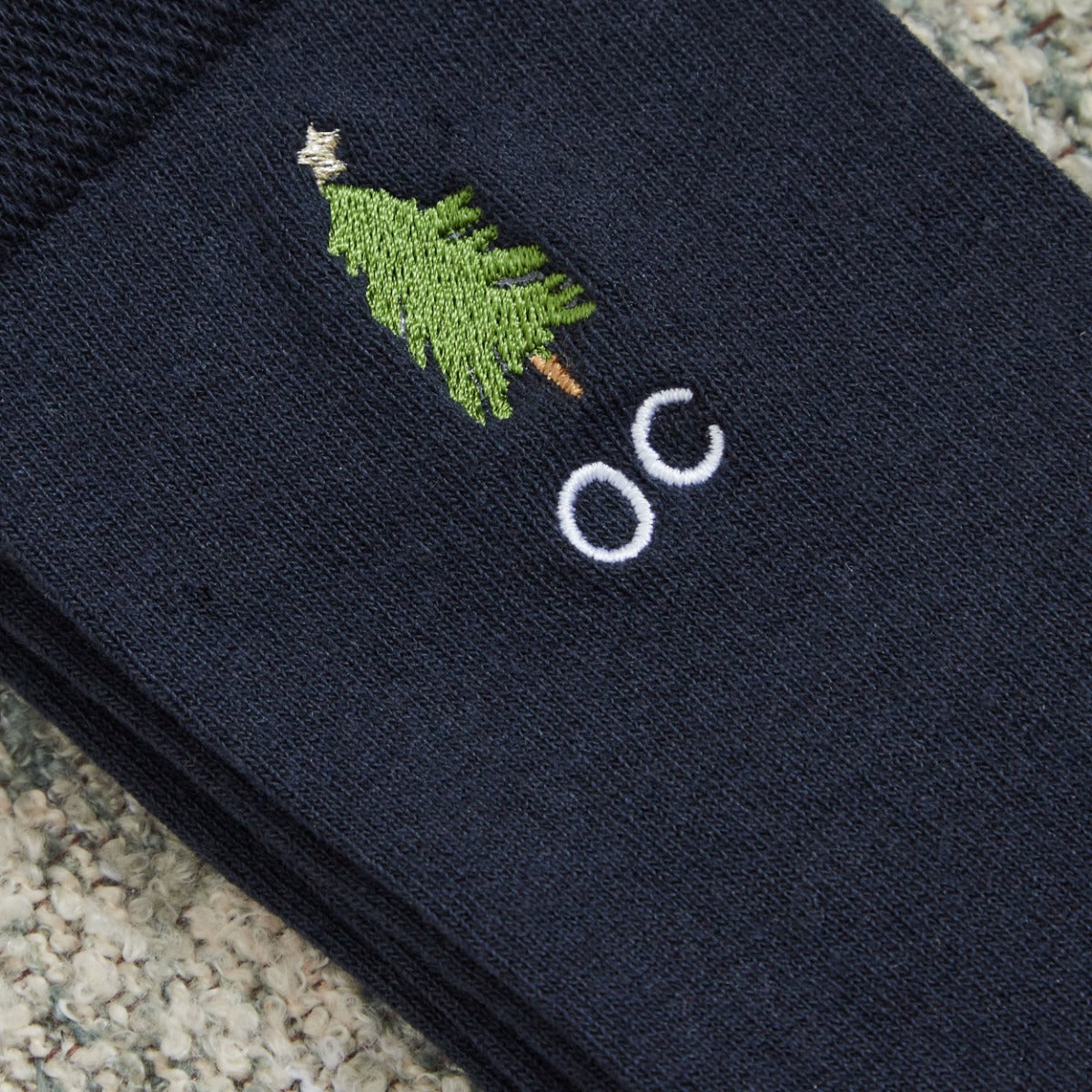 Personalised Christmas Tree Navy Socks
