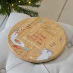 Personalised Little Treat for Santa Wooden Christmas Platter