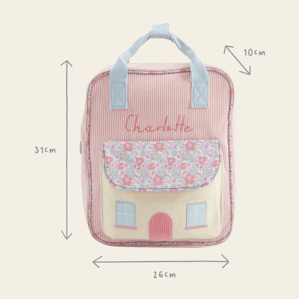 Personalised Cottage Medium Backpack