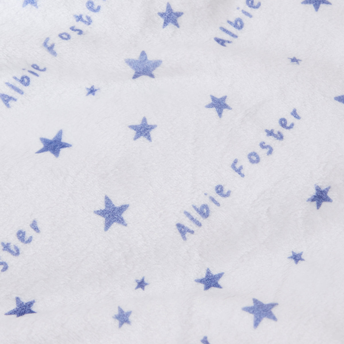 Personalized Blue Star Fleece Blanket 