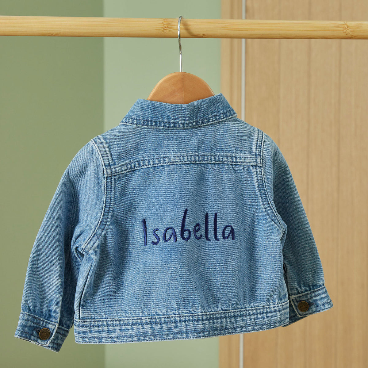 Personalised Blue Children's Denim Jacket