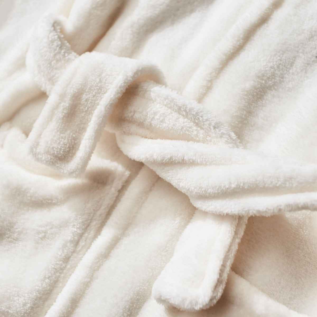 Personalized Rudolph Design Ivory Fleece Robe With Ears