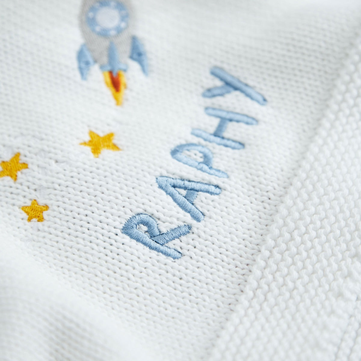 Personalized Rocket Ivory Shawl