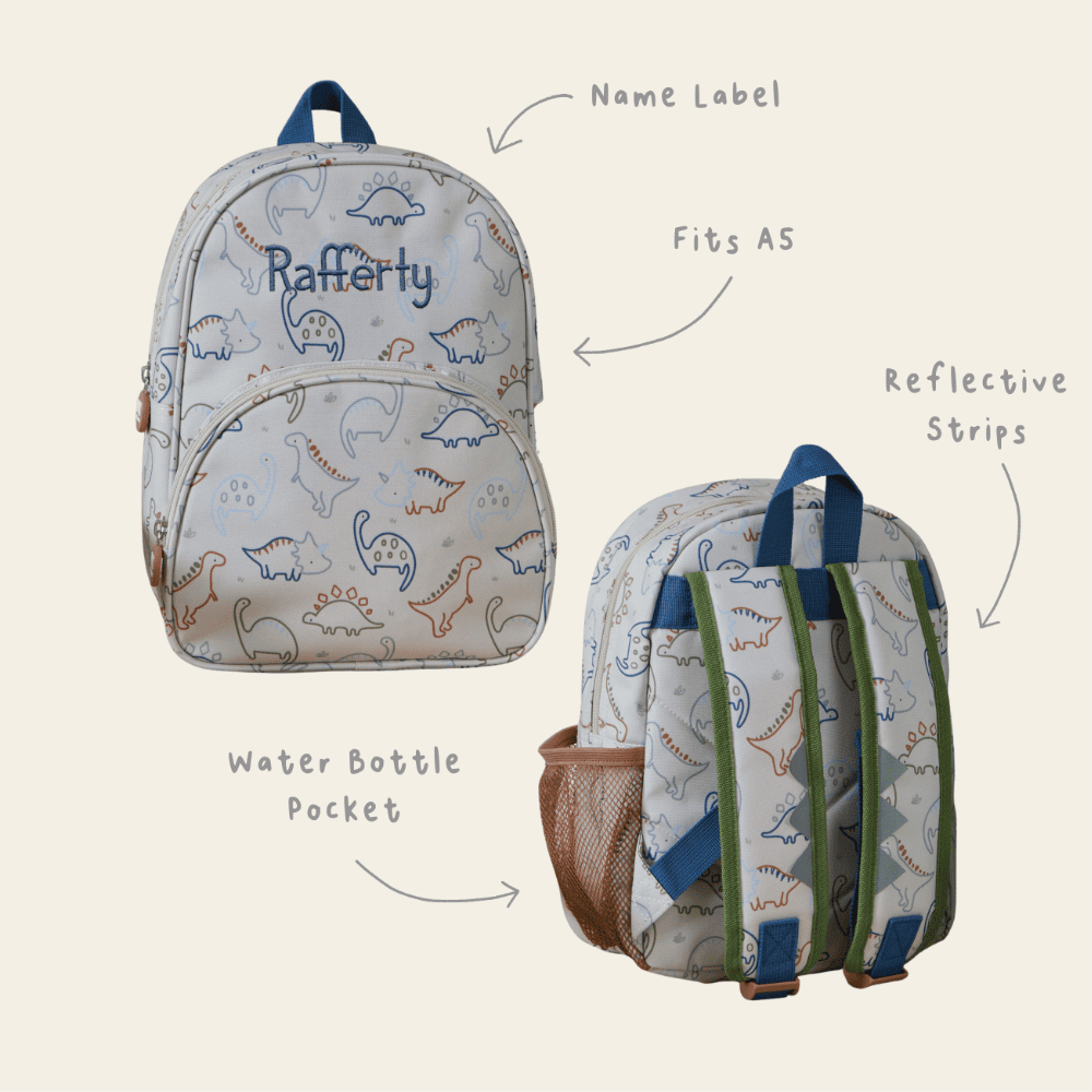 Personalised Dino Classic Mini Backpack