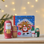Personalised Christmas Nesting Dolls Read and Play Gift Set