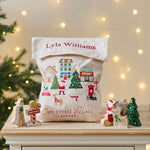 Personalised Christmas Village Wooden Block Set FSC®
