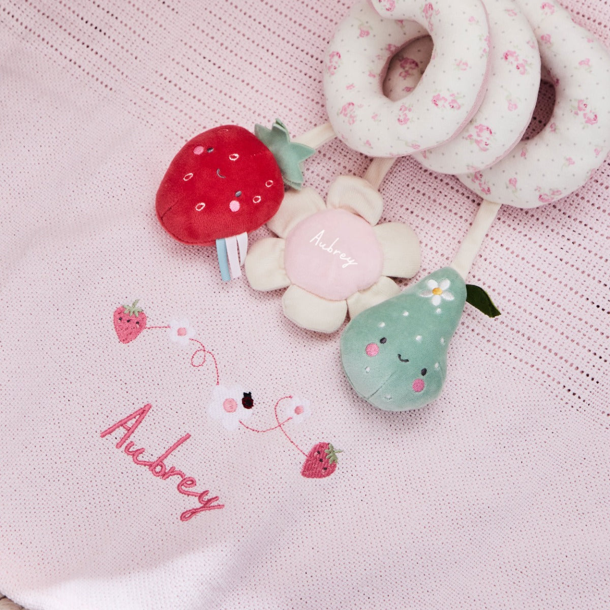 Personalised Fruit Floral Travel Essentials Set