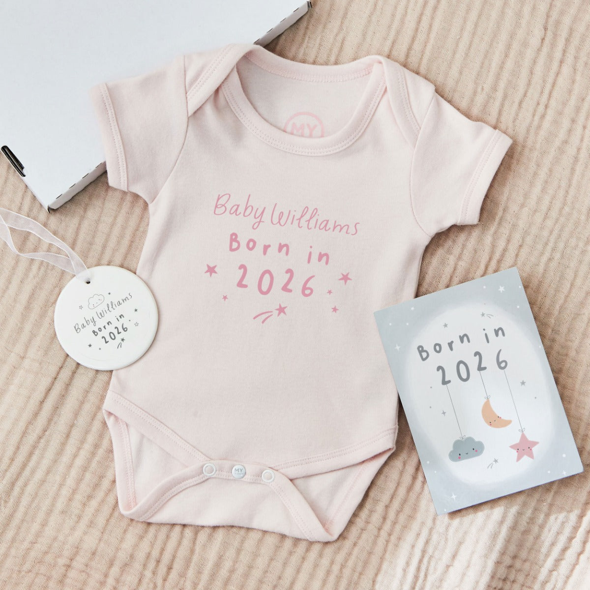 Personalised Born In 2026 Letterbox Gift Set 