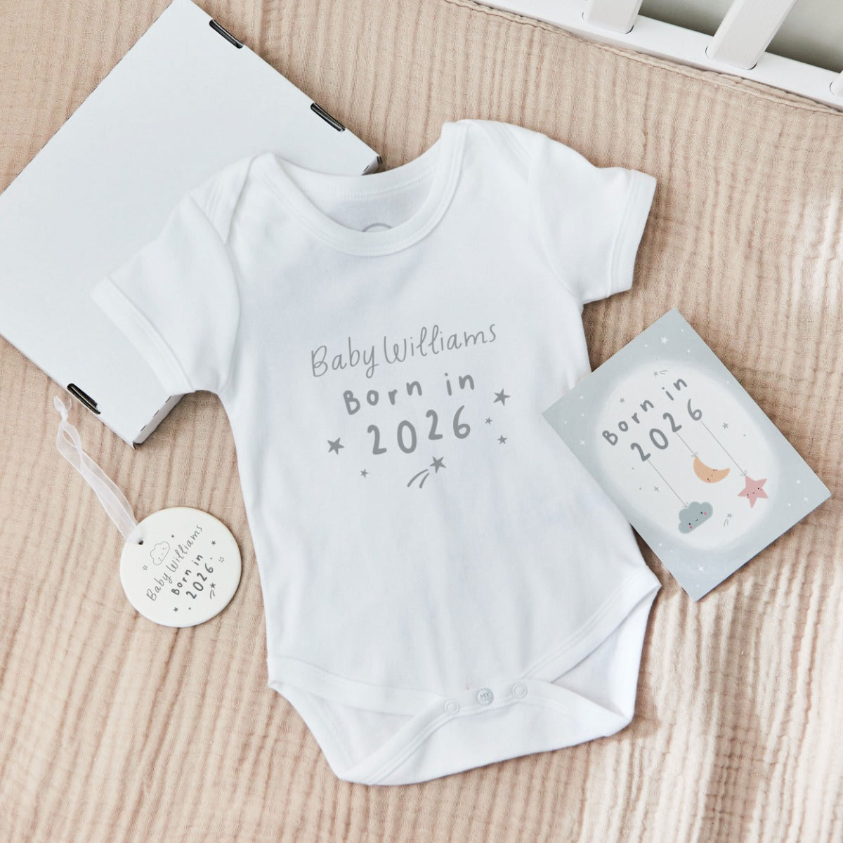 Personalised Born In 2026 Letterbox Gift Set 