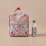 Just Bee Kids Retro Floral Backpack and Water Bottle Set