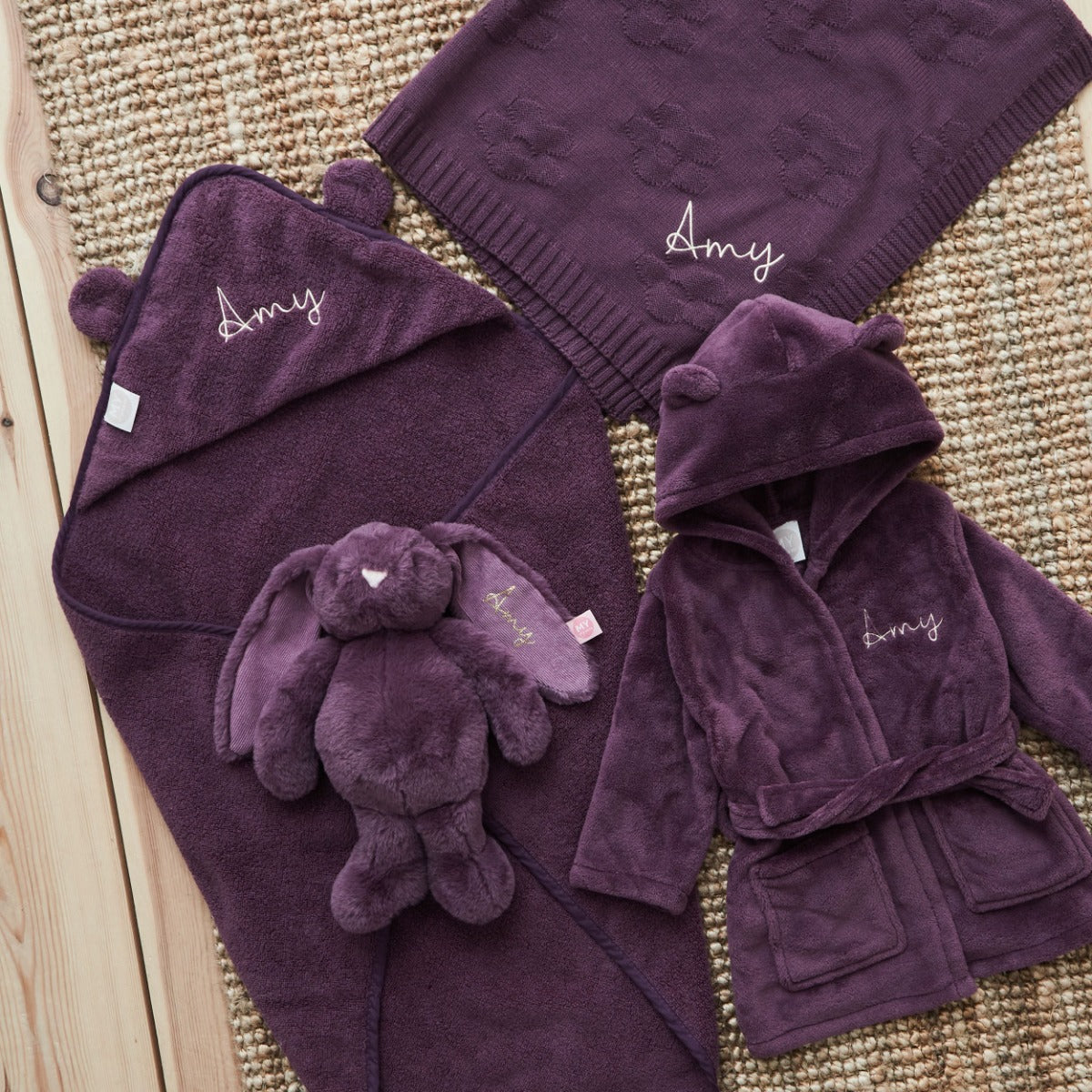 Personalised Plum Bedtime Essentials Gift Set