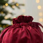 Personalised Medium Script Velvet Gift Bag
